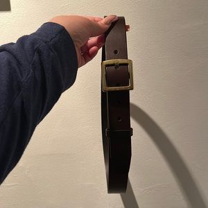Brown Leather Coach Belt